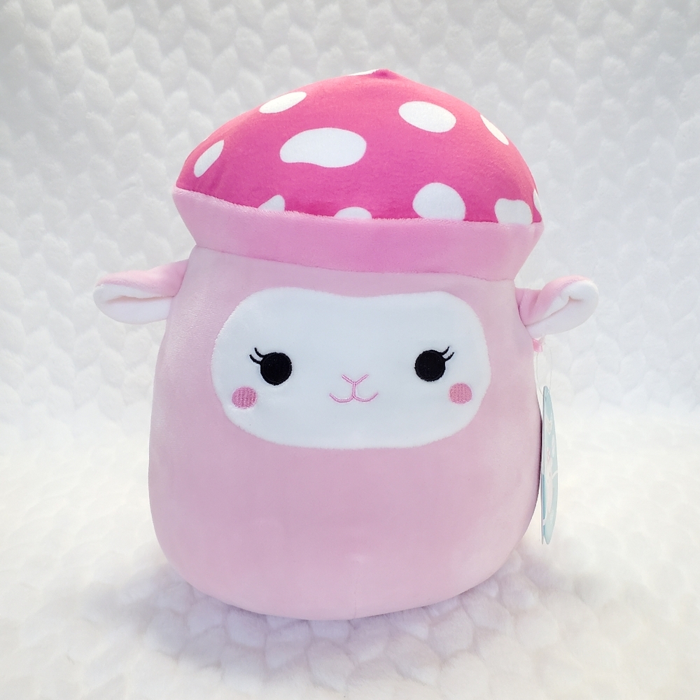 Elsa Squishmallow Pink Mushroom Lamb 8 Inch BNWT Boxlunch Exclusive Plush Toy